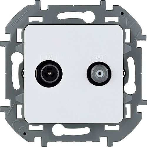 Розетка TV/SAT звезда (белый) INSPIRIA Legrand/Daccord (673880)