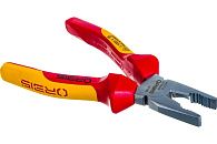 Плоскогубцы диэлектрические комбинированные 180мм до 1000В с режущей кромкой 41-180/44RV ORBIS