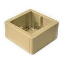 Коробка установочная ОУ 88х88х44мм подъемная рамка IP40 (бежевая) ТУСО Ruvinil