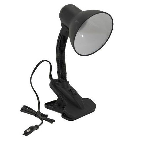 Настольный светильник на прищепке TLI-202 60Вт E27 Uniel черный