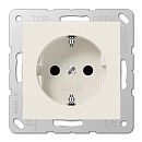 Розетка с заземлением с защитными шторками (слоновая кость) ECO Profi JUNG Розетка с заземлением с защитными шторками (слоновая кость) ECO Profi JUNG