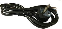 Шнур с вилкой ПВС 3х1.5 2.2м (черный) Шнур с вилкой ПВС 3х1.5 2.2м (черный)
