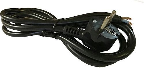 Шнур с вилкой ПВС 3х1.5 2.2м (черный)