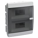 Корпус пласт. UNION Compact ЩРВ-П-18 IP41 с N/PE-9/9 (прозрачная черная дверь) IP41 (ИЭК) (4) Корпус пласт. UNION Compact ЩРВ-П-18 IP41 с N/PE-9/9 (прозрачная черная дверь) IP41 (ИЭК) (4)