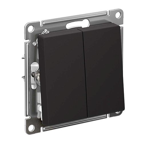 Выключатель 2кл схема 5 10АХ (карбон) ATLASDESIGN SE