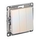 Выключатель 3кл схема 1+1+1 10АХ (жемчуг) ATLASDESIGN SE