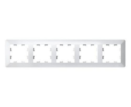 Рамка 5 пост (белый/дымч. белый) ATLASDESIGN AIR SE