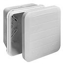 Коробка распаячная ОУ 85х85х45мм с крышкой 8 вводов стойкая к УФ (-30/+60°) 2-х компонентная IP65 (серая) ТУСО Ruvinil