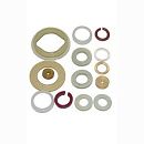 Набор сантехнических прокладок для смесителя Сантехник №2 силиконовые Набор сантехнических прокладок для смесителя Сантехник №2 силиконовые