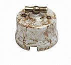 Выключатель 1кл проходной поворотный керамика (мрамор) Лизетта BIRONI