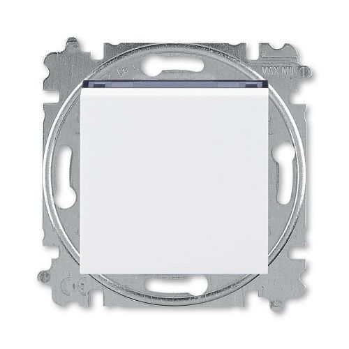 Выключатель 1кл (белый/дымчатый чёрный) Levit ABB