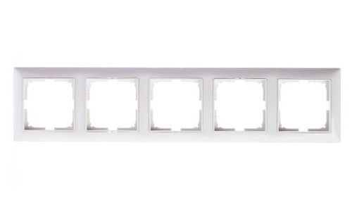 Рамка 5 постов 2515-94 (альпийский белый) Basic 55 ABB (1725-0-1483)