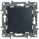 Переключатель 2кл с подсветкой (антрацит) Etika Legrand/Daccord/ИЭК (672616) Переключатель 2кл с подсветкой (антрацит) Etika Legrand/Daccord/ИЭК (672616)