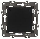 ЭРА Розетка 2P+E Schuko со шторками с крышкой 16A (антрацит) (Elegance) 14-2103-05