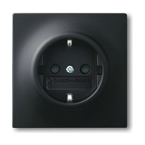Розетка SCHUKO 16А 250В (черный бархат) Impuls ABB