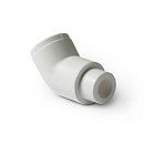 Угольник PP-R 45˚ 25 Н-В (белый) PROAQUA