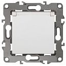 Розетка 2P+E Schuko с защитными шторками с крышкой 16A (белый) Эра12 ЭРА (12-2103-01)