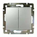 Выключатель 2кл (алюминий) Valena Classic Legrand/Daccord (770105)