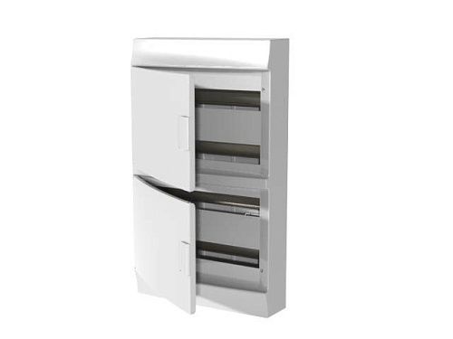 Бокс навесной 4ряда 72 мод. 656х382х120мм без N/PE непрозрачная дверь IP41 (белый) Mistral41 ABB (1SPE007717F1110) ФЛ