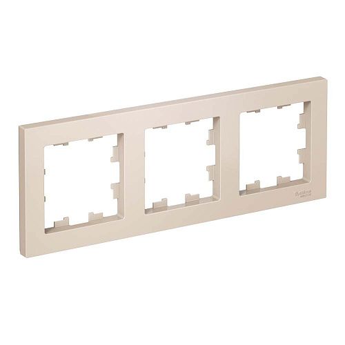 Рамка 3 поста универсальная (бежевый) ATLASDESIGN SE