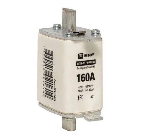Плавкая вставка ППН-33 160/160А габарит 00 EKF PROxima