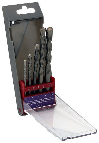 Набор сверл ударных по бетону 5 предметов  ГРАНИТ (456810)