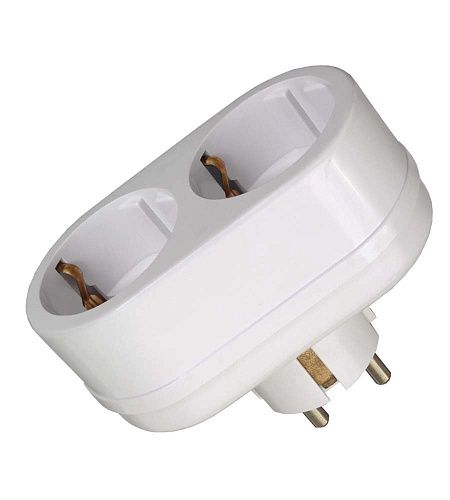 Двойник линейный 2T2 (з) 220В IP20 (белый) инд. упаковка TOKER