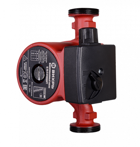 Насос циркуляционный для отопления Ц-25/4 СТАНДАРТ 180мм (3-х скоростной 72/53/36Вт) ВИХРЬ 