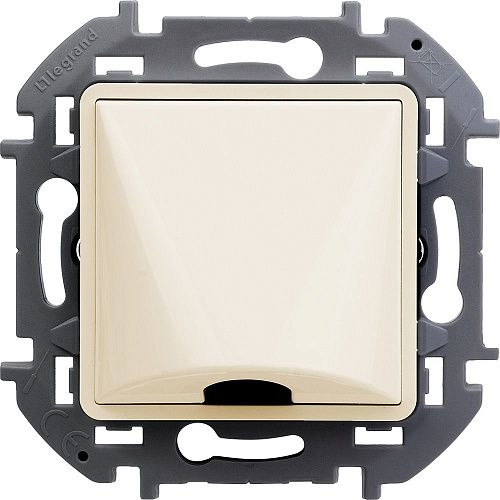 Вывод кабеля с зажимом для крепления IP21 (слоновая кость) INSPIRIA Legrand/Daccord (673891)