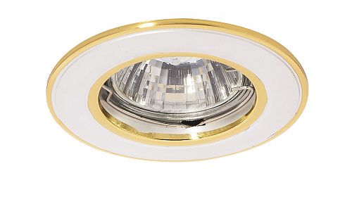 Светильник точечный CRATER 51 0 24 50Вт GU5.3 Ø87х63мм Øотв.67мм IP20 КОМТЕХ золото/никель/золото