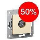 Розетка TV-2 оконечная (слоновая кость) Cariva Legrand (773779) УЦЕНКА Розетка TV-2 оконечная (слоновая кость) Cariva Legrand (773779) УЦЕНКА