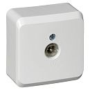 Розетка ОУ TV (белый) ЭТЮД SE