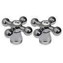 Маховик для смесителя Крест металл 8*24 (пара) MELODIA MKP20285WC