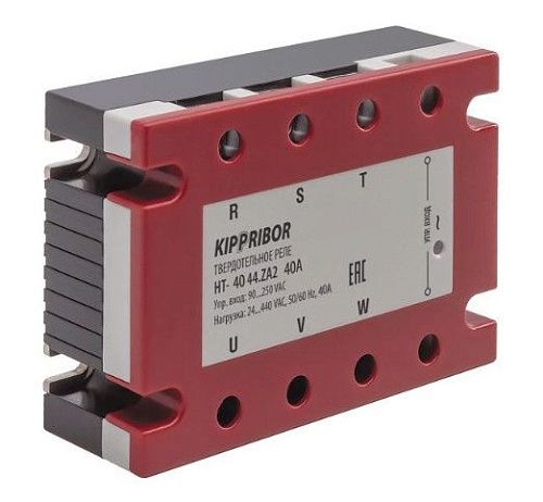 Реле твердотельное трёхфазное HT-4044.ZA2 [M02] 40А/440V AC упр.90-250V AC KIPPRIBOR