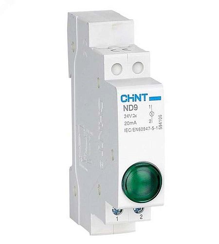 Индикатор ND9-1/g AC/DC 230В (LED) (R) зелёный CHINT NEW!