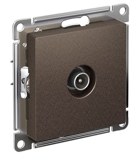 Розетка 1-я антенная ТВ коннектор (мокко) ATLASDESIGN SE