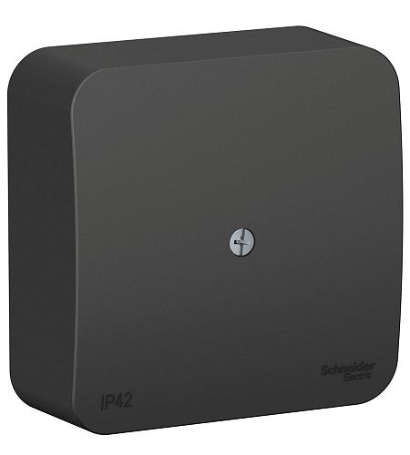SE Коробка распределительная О/У 75х75х30мм  IP42  (антрацит) BLANCA
