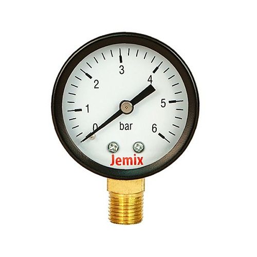 Манометр радиальный 50мм 0-6 бар 1/4" XPS-R JEMIX