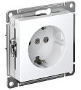 Розетка с заземлением 16А быстрозажим. клем.  (белый) ATLASDESIGN SE