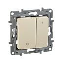 Светорегулятор кнопочный без нейтрали 400Вт (слоновая кость) Etika Legrand (672318)