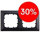 Рамка 2 поста (чёрный металлик) DELTA LINE Siemens (5TG25526) УЦЕНКА Рамка 2 поста (чёрный металлик) DELTA LINE Siemens (5TG25526) УЦЕНКА