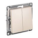 Выключатель 2кл схема 5 10АХ (бежевый) ATLASDESIGN SE