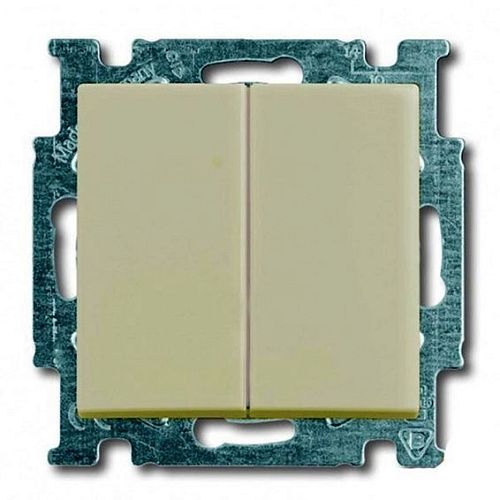 Переключатель 2кл 2006/6/6 UC-92 (слоновая кость) Basic 55 ABB (1012-0-2151)