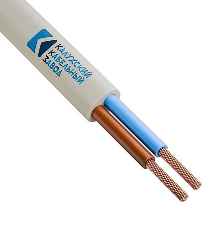 Шнур бытовой ШВВП 2х0.5 Калужский кабельный завод (ККЗ) (ГОСТ)