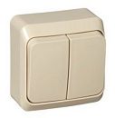 Выключатель ОУ 2кл (кремовый) ЭТЮД SE