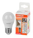 Лампа светодиодная шар LS CLP 60 7W/865 170-250V FR  E27 600lm d45x79 40000h матовый OSRAM Лампа светодиодная шар LS CLP 60 7W/865 170-250V FR  E27 600lm d45x79 40000h матовый OSRAM