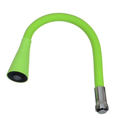 Излив гибкий с лейкой "колокольчик" зеленый 49см LUXE MELODIA MKP20904