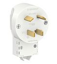Вилка силовая 3Р+N 32А 400В (белый) BLANCA SE