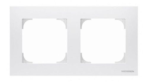 NIE 8572 BL Рамка 2 поста серия SKY (альпийский белый) АВВ