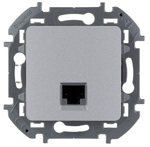 Розетка RJ45 категория 5 UTP (алюминий) INSPIRIA Legrand/Daccord (673827) 